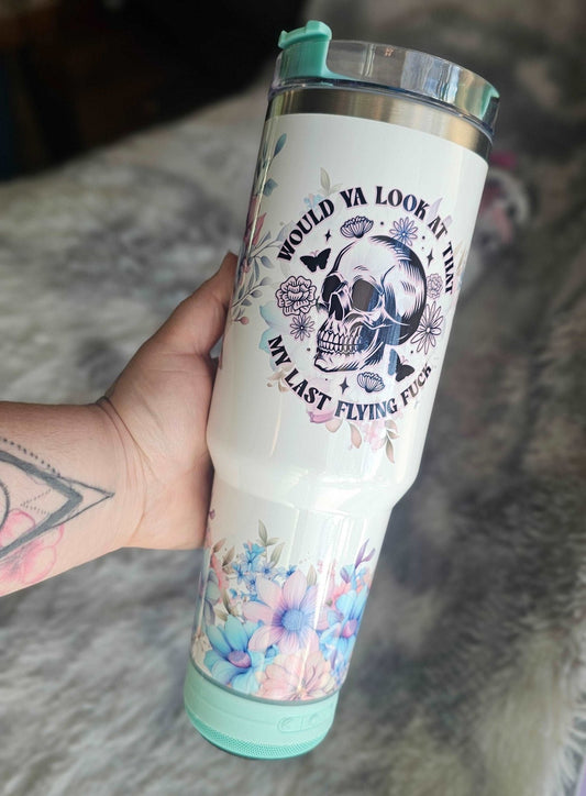 My Last Flying Fuck 40 oz speaker tumbler