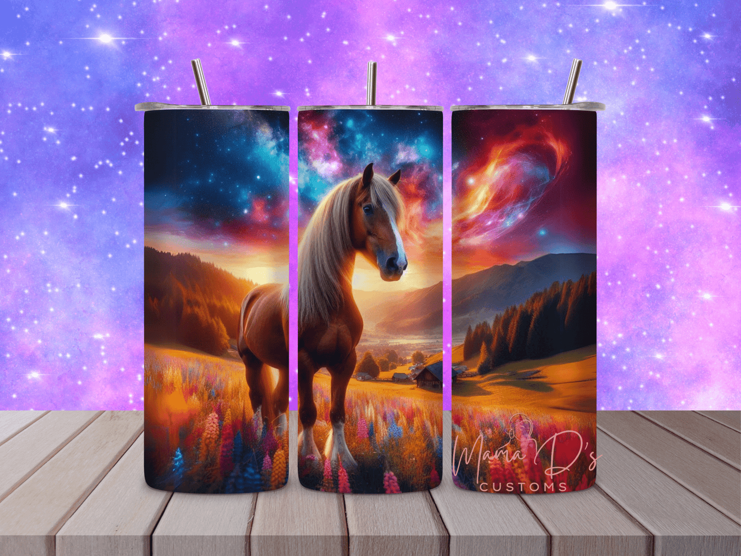 Horse Galaxy Tumbler