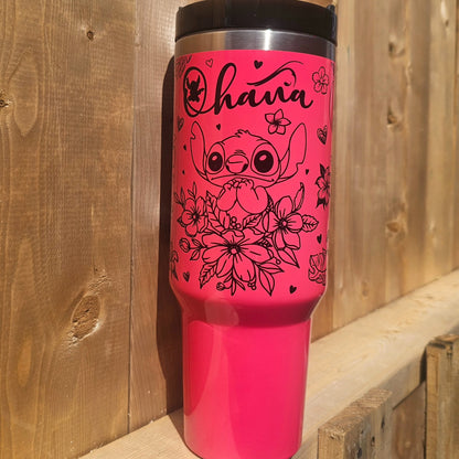 Ohana 40oz Neon tumbler